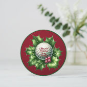 Carte de voeux de Noël de Golf Buddy (Debout devant)