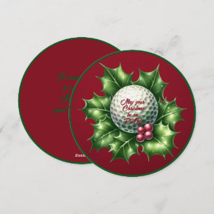Carte de voeux de Noël de Golf Buddy