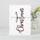 Carte de voeux de Noël de Jésus (Debout devant)