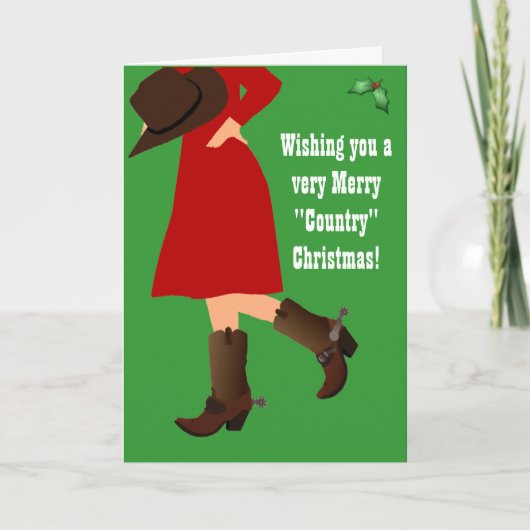 Carte de voeux de Noël de la fille-fille (Devant)