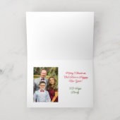 Carte de voeux de Noël de la Nativité pliée (Couchage intérieur)