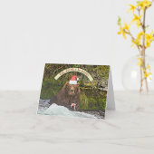 Carte de vœux de Noël de l'ours 856 de Katmai (Fleur jaune)