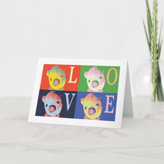 Carte de vœux de Noël de l'ours Pooh (Devant)