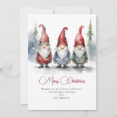 Carte de vœux de Noël de lutins (Devant)