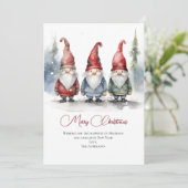 Carte de vœux de Noël de lutins (Debout devant)