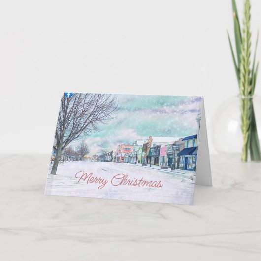 Carte de vœux de Noël de Mackinac City (Devant)