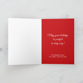 Carte de voeux de Noël de Meowy Christmas Cat (Intérieur)