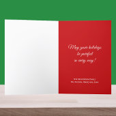 Carte de voeux de Noël de Meowy Christmas Cat