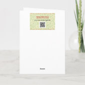 Carte de voeux de Noël de neige (Dos)