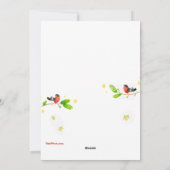 Carte de voeux de Noël de Noël de déménagement (Dos)