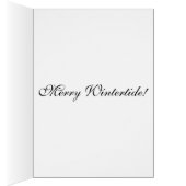 Carte de voeux de Noël de Noël de Noël de neige (Intérieur (Droit))