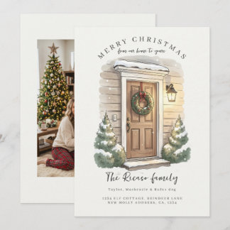 Carte de vœux de Noël de notre maison à la vôtre