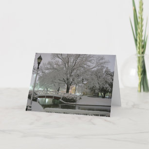 Carte de voeux de Noël de parc de Milou