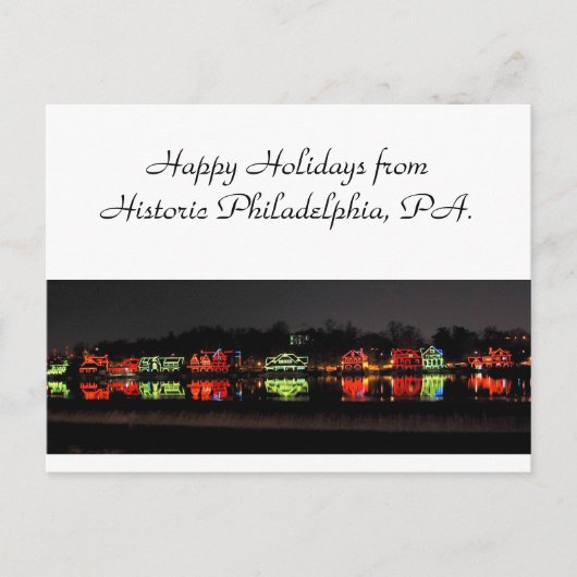 Carte de voeux de Noël de Philadelphie (Devant)