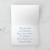 Carte de voeux de Noël de photo de globe de neige (Intérieur)