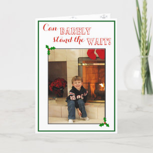 Carte de voeux de Noël de photo de vacances