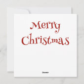 Carte de voeux de Noël de poulet (Dos)