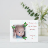 Carte de vœux de Noël de remerciement (Debout devant)