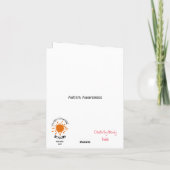 Carte de voeux de Noël de Sensibilisation sur l'au (Dos)