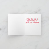 Carte de voeux de Noël de Sensibilisation sur l'au (Intérieur)