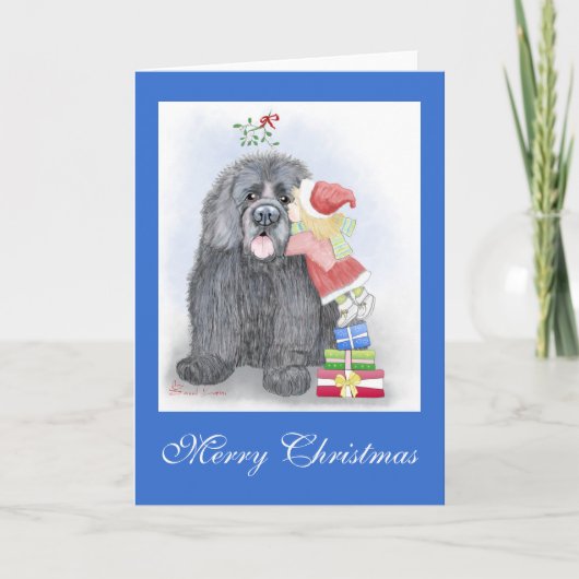 Carte de voeux de Noël de Terre-Neuve (Devant)