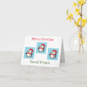 CARTE DE VŒUX DE NOËL DE TRIPLET** (Fleur jaune)