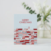 Carte de vœux de Noël de Village de Noël (Debout devant)