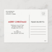 Carte de vœux de Noël de Village de Noël (Dos)