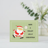 Carte de vœux de Noël de volley-ball (Debout devant)