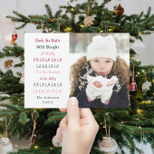 Carte de vœux de Noël Deck The Halls