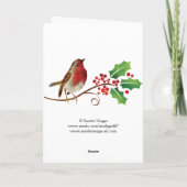 Carte de voeux de Noël d'Elfie (Dos)