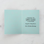 Carte de voeux de Noël demi-lune Père Noël (Intérieur)