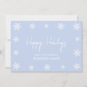 Carte de vœux de Noël d'entreprise Flocon de neige (Devant)