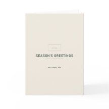 Carte de vœux de Noël d'entreprise minimaliste mod