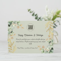 Carte de voeux de Noël d'entreprise personnalisée 