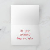 Carte de voeux de Noël des Chevaux vintages (Intérieur)