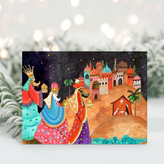 Carte de vœux de Noël des trois Sages