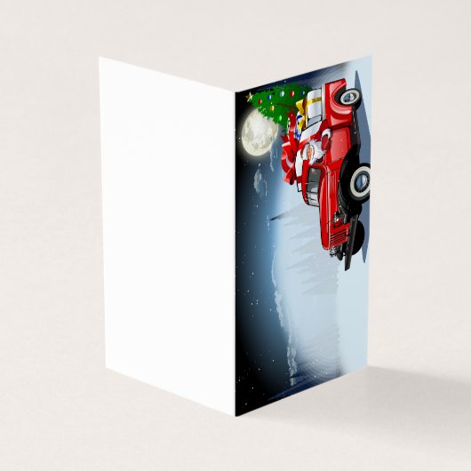 Carte de vœux de Noël dessin animé (Outside)