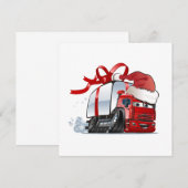 Carte de vœux de Noël dessin animé (Devant / Derrière)