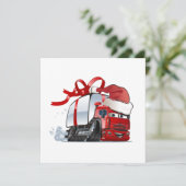 Carte de vœux de Noël dessin animé (Debout devant)