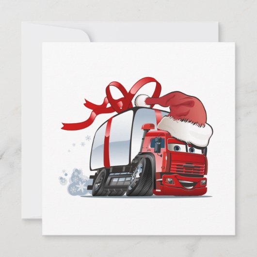 Carte de vœux de Noël dessin animé (Devant)