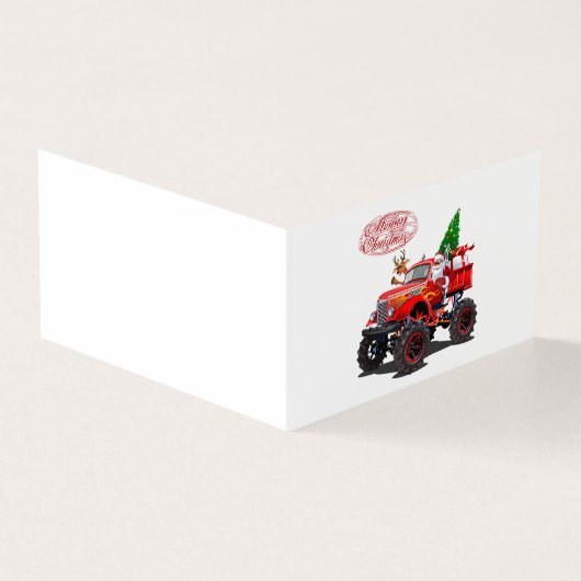 Carte de vœux de Noël dessin animé (Outside)
