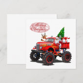 Carte de vœux de Noël dessin animé (Devant / Derrière)