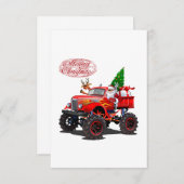 Carte de vœux de Noël dessin animé (Devant / Derrière)