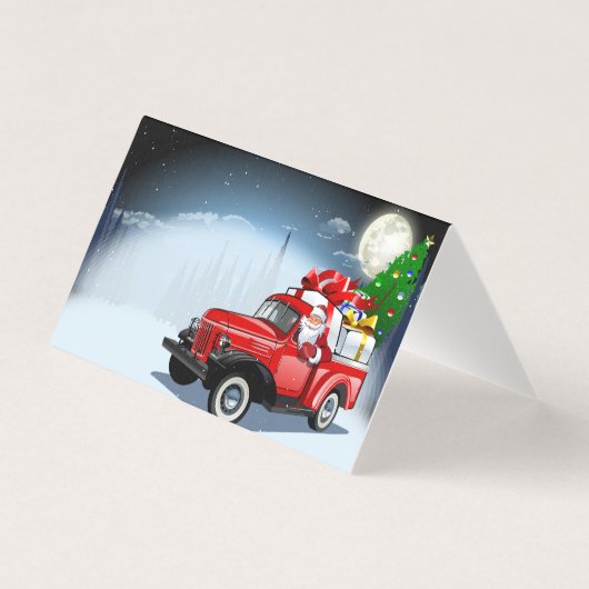 Carte de vœux de Noël dessin animé (Front)