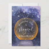 Carte de voeux de Noël d'Halloween magique (Devant)