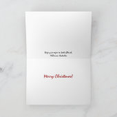 Carte de voeux de Noël d'orgue australien (Intérieur)