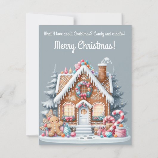 Carte de vœux de Noël douce (Devant)