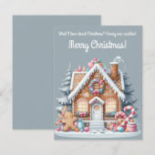 Carte de vœux de Noël douce (Devant / Derrière)