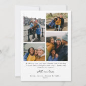 Carte de vœux de Noël drôle avec photo de miracle (Dos)